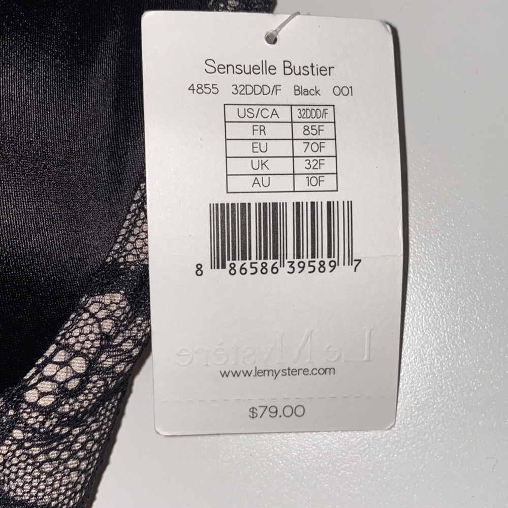 Le Mystère Sensuelle Bustier Bra (32DDD/F) - Picture 4 of 15